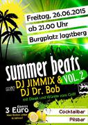 Plakat  Summer beats Jagstberg 26.06.2015